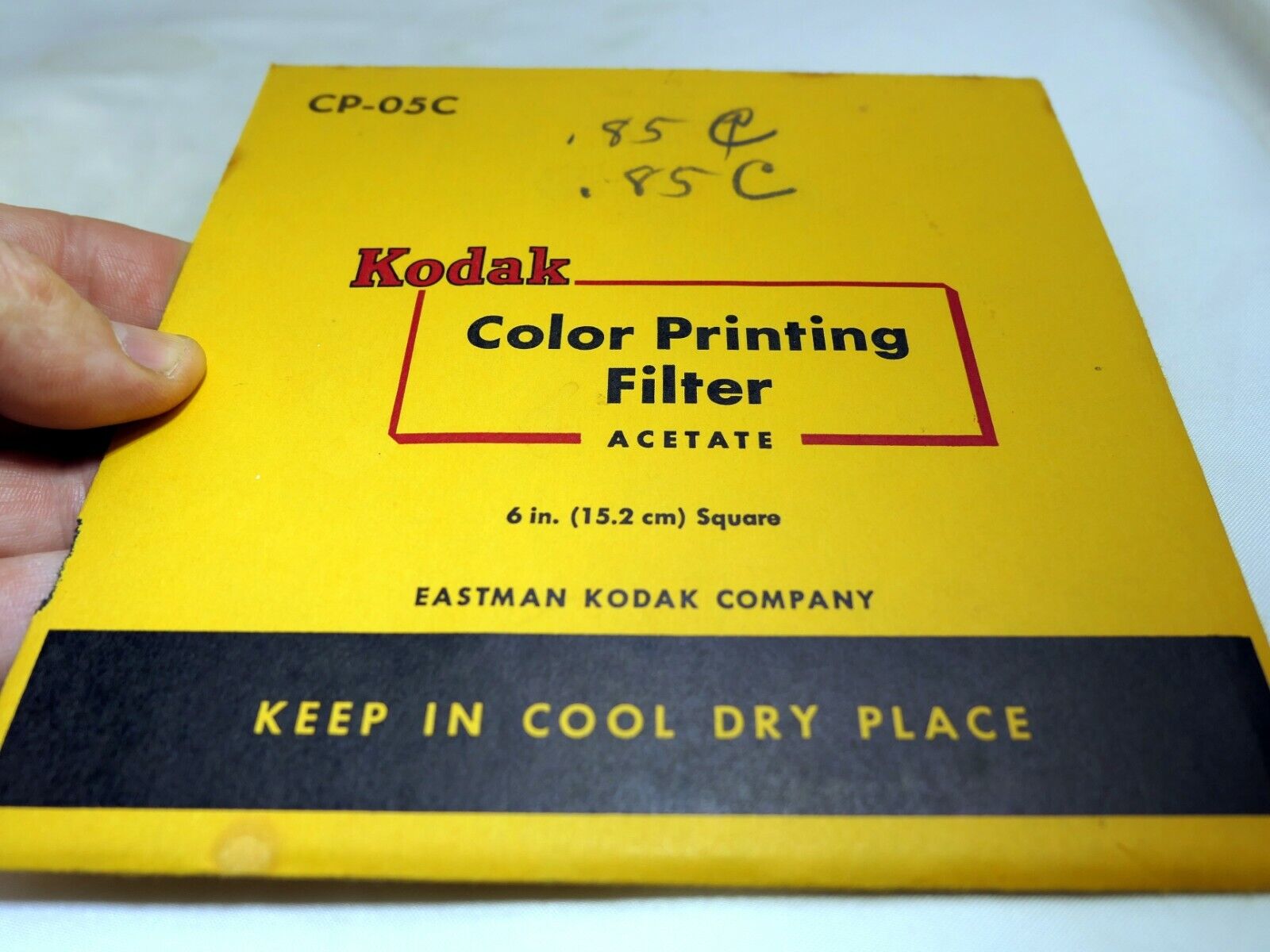 KODAK Color Printing Lens Filter 6X6" gelatin square CP-05C Light Blue 85C