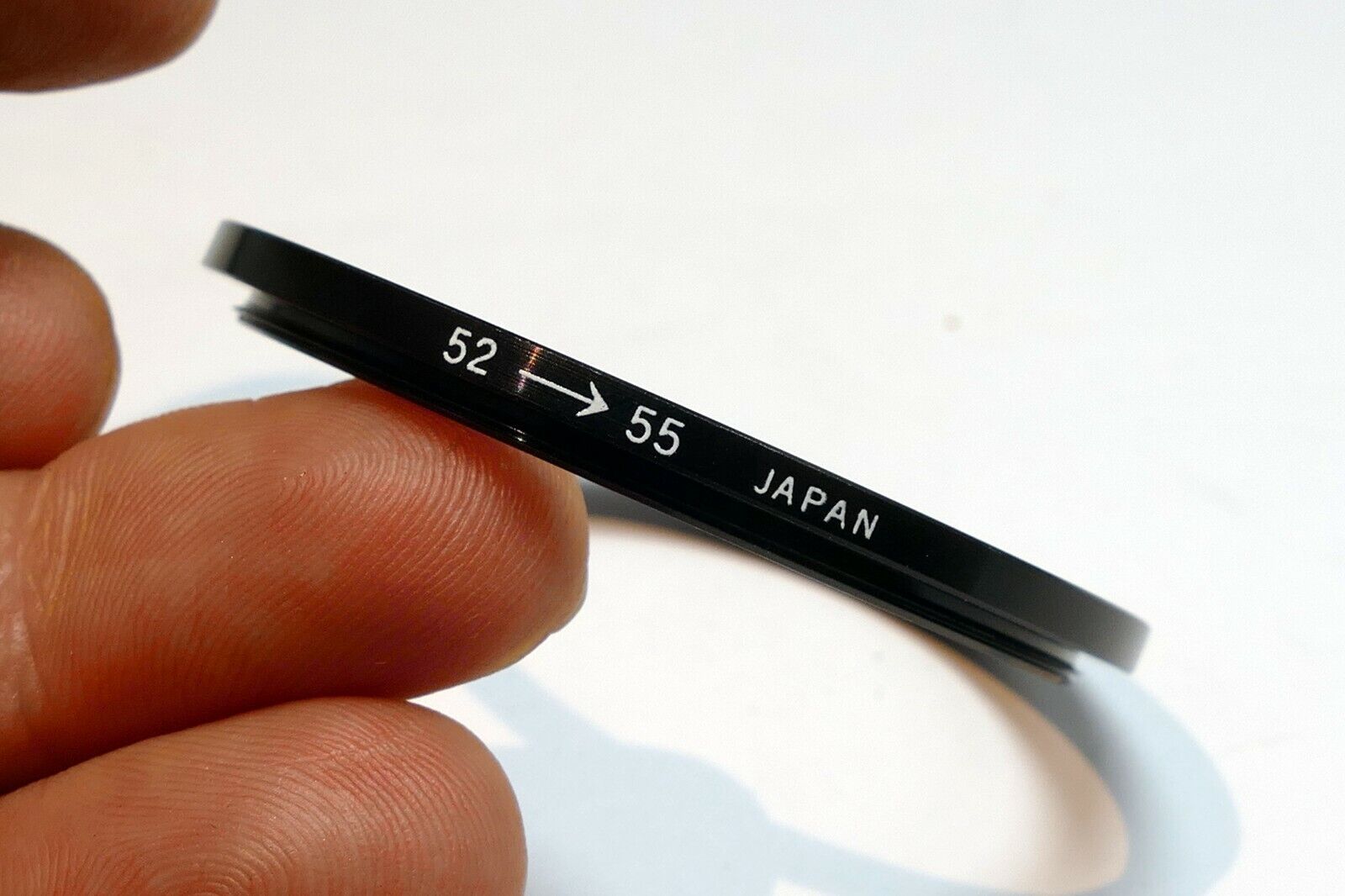 52mm to 55mm Metal Ring for lens male to female threads step -up made in Japan