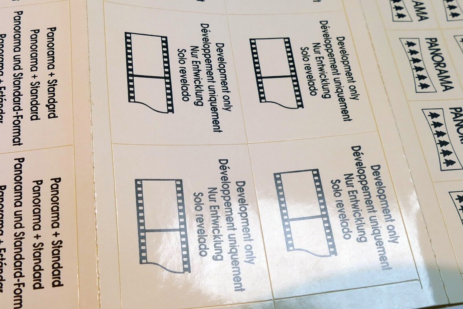 12 35mm film development stickers (panorama standard only)