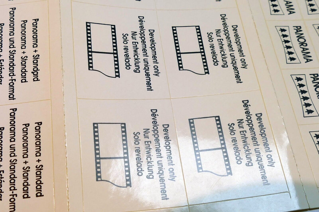 12 35mm film development stickers (panorama standard only)
