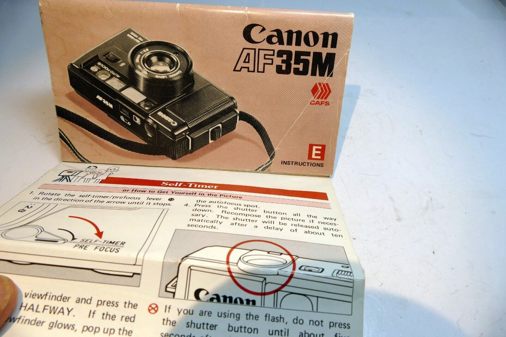 Canon AF35M  User's Manual Instruction Guide E English