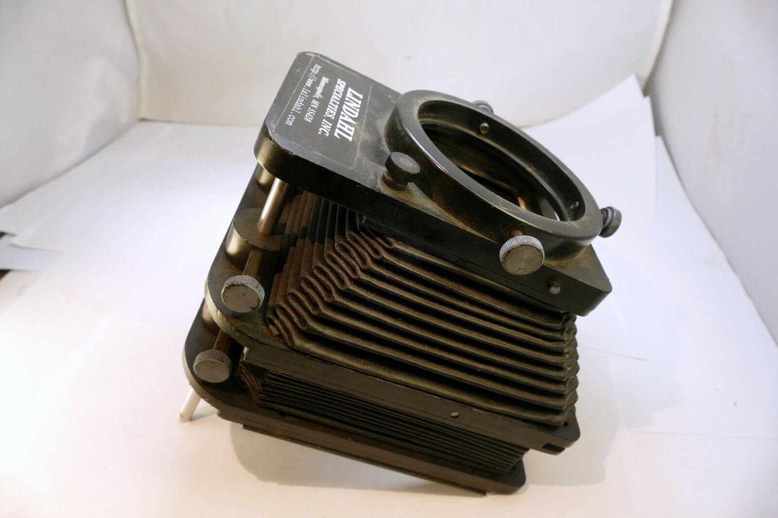 Lindahl Bellows lens Hood 43.1230 Professional Vignetter System set 4.5" filter