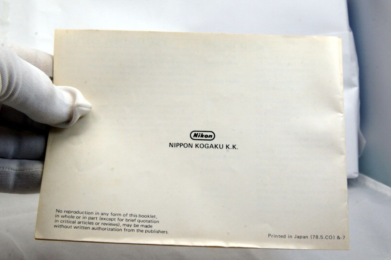 Nikon MD-11 Motor Drive   Instruction Manual Guide Genuine 18 pages 1978