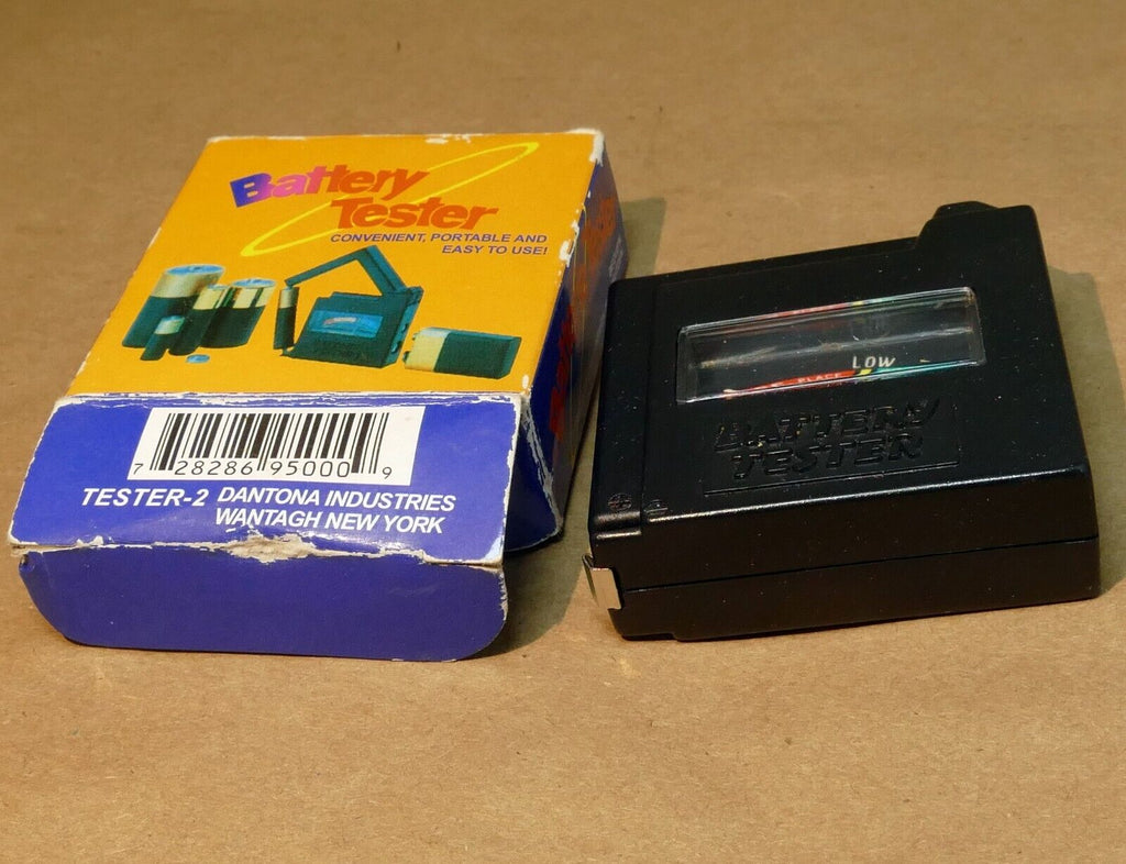 Battery tester 2 for AA AAA button cells camera 1.5 3V 6v Dantona Industiries