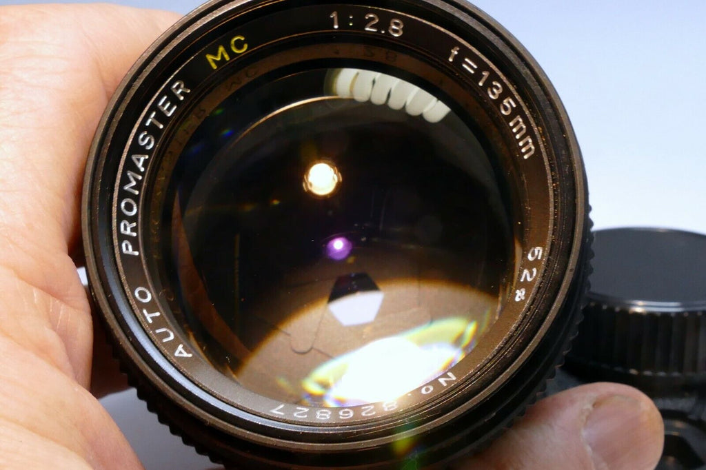 Promaster 135mm f2.8 Lens manual Focus Minolta MD prime Telephoto