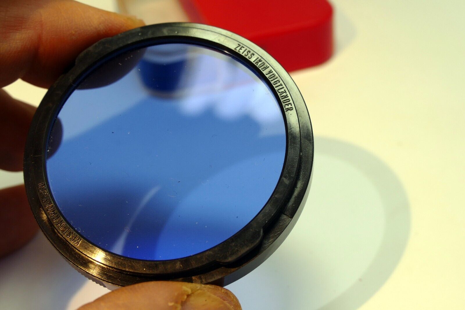 Carl Zeiss Ikon Ikolor B Filter B 50 2X 20.1057 Contarex Ultron 50mm Blue 80B C4