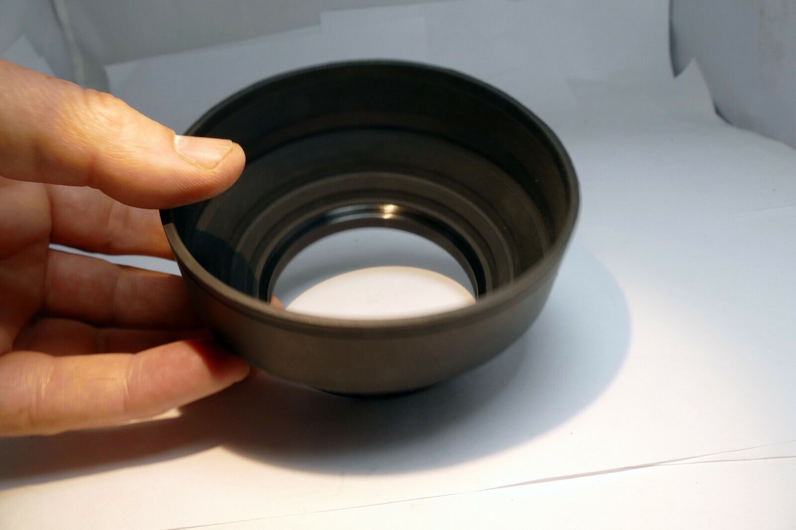 72mm rubber Lens Hood Shade screw in double  threaded for  Telephoto 300mm