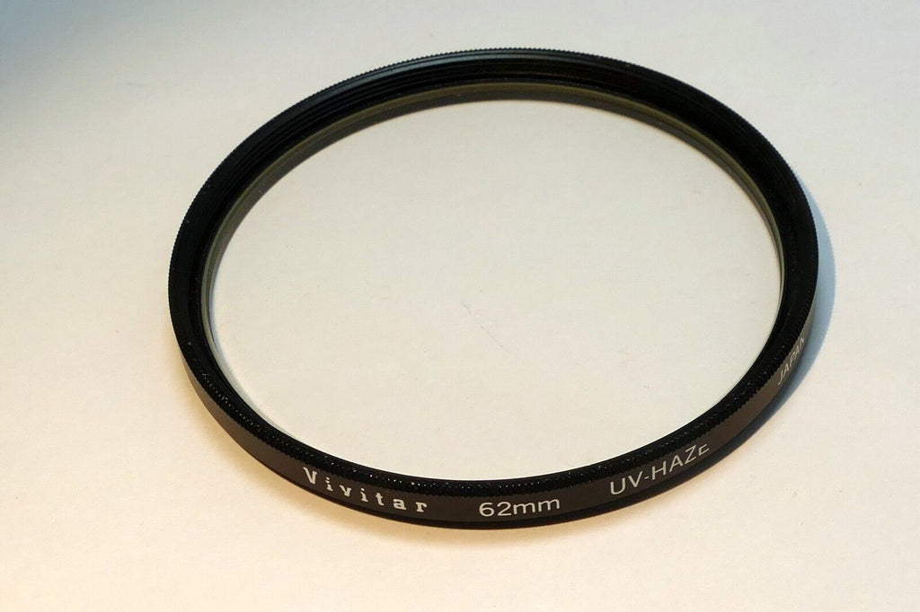 Vivitar  62mm Lens Filter  UV (0)  Haze low slim profile for wide angle