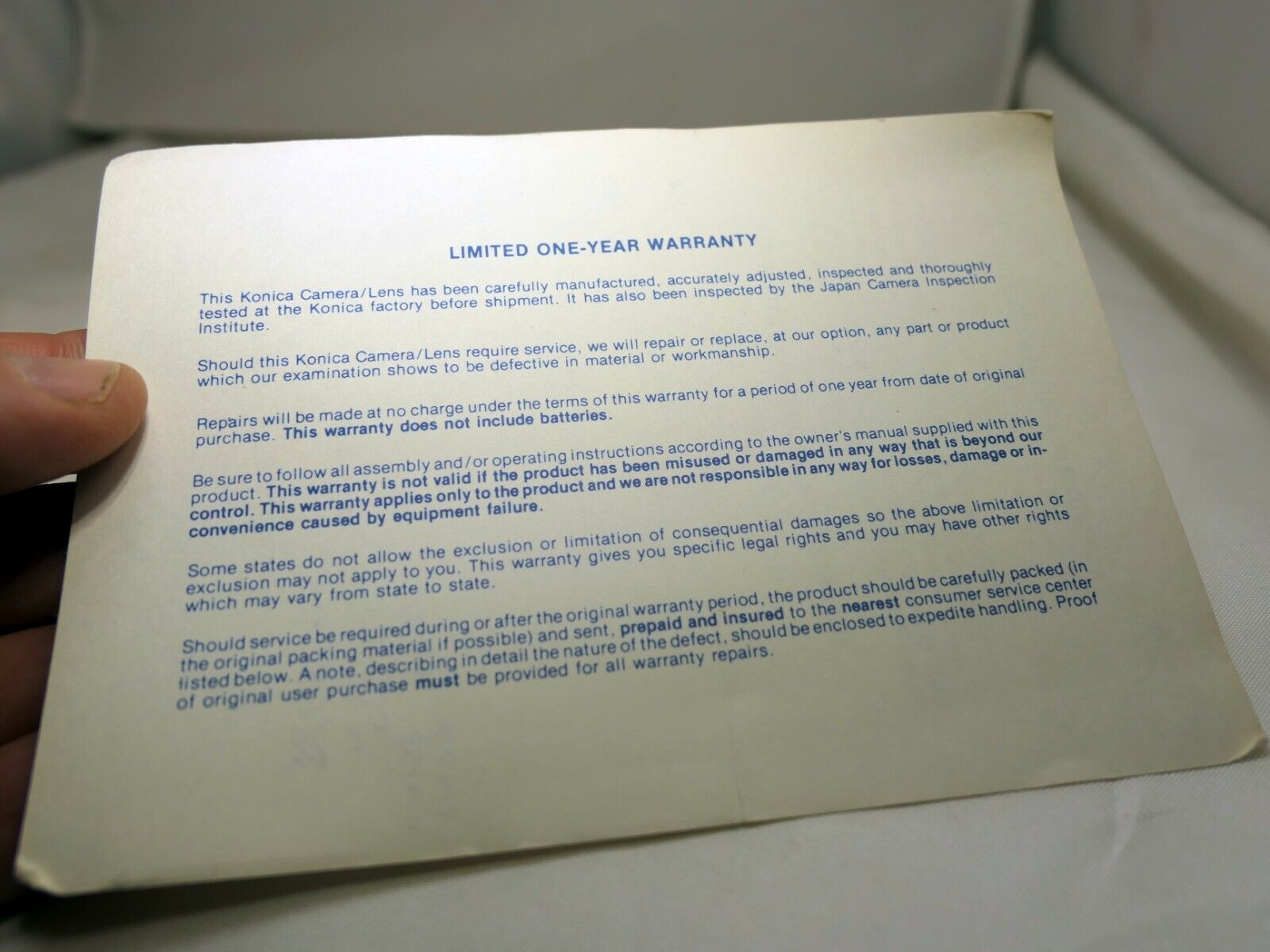 Konika Corporation owners record vintage  50mm f1.8 703-140