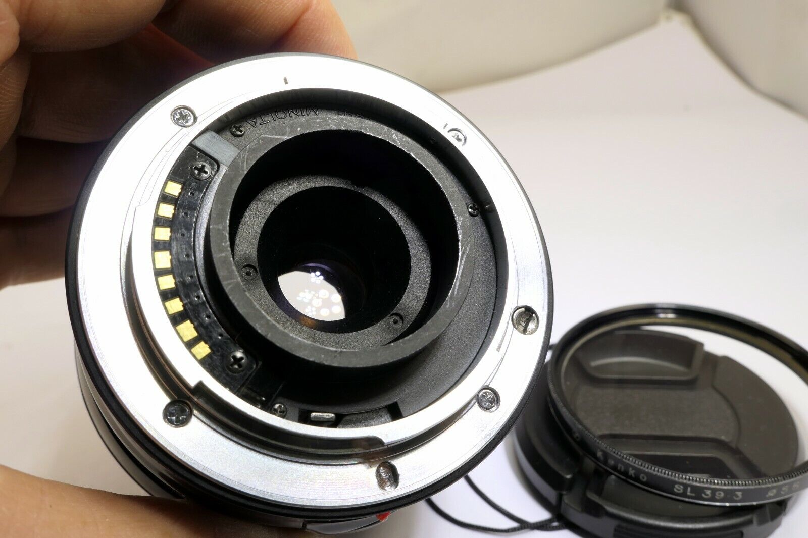 Konica Minolta AF XI 28-80mm f4-5.6 Xi Lens w/ aperture stuck needs repair AS IS