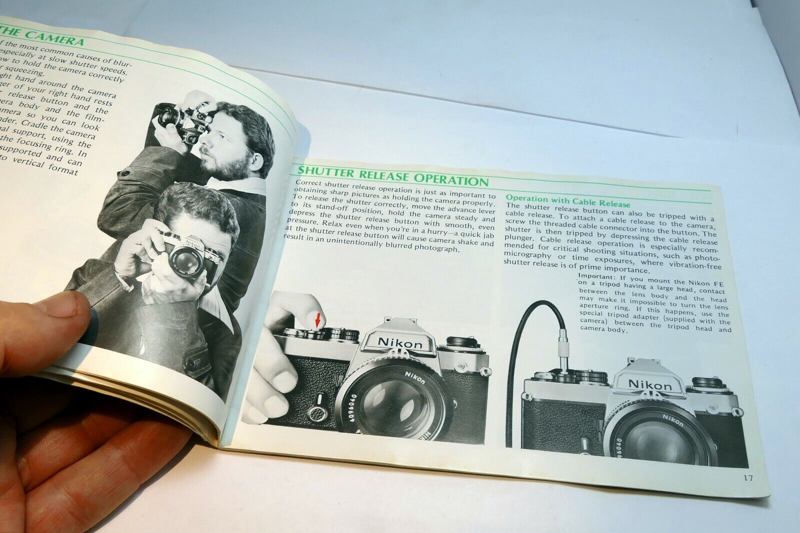 Nikon FE camera Manual Instruction Guide English EN