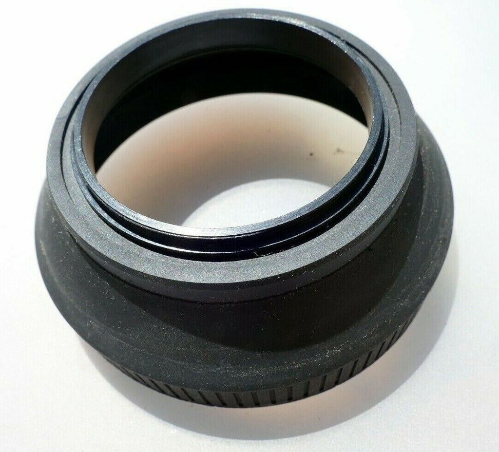 58mm Rubber Lens Hood Shade with double threads in the front for f1.7 f1.4