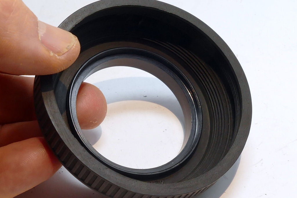 49mm Double Threaded Rubber Lens Hood Shade collapsible  for Normal 50mm lenses