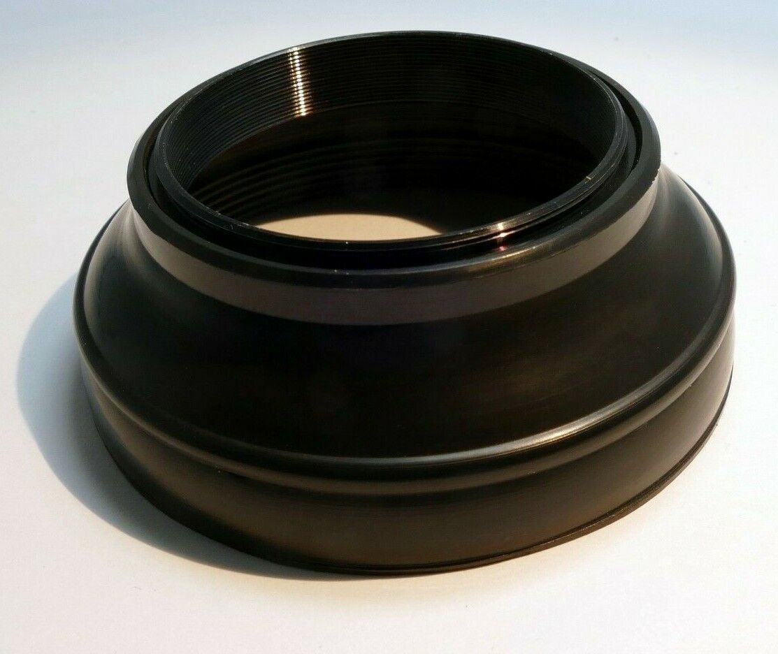 49mm rubber lens hood shade  genuine OEM made in Japan for 50mm f1.8 f1.7 lenses