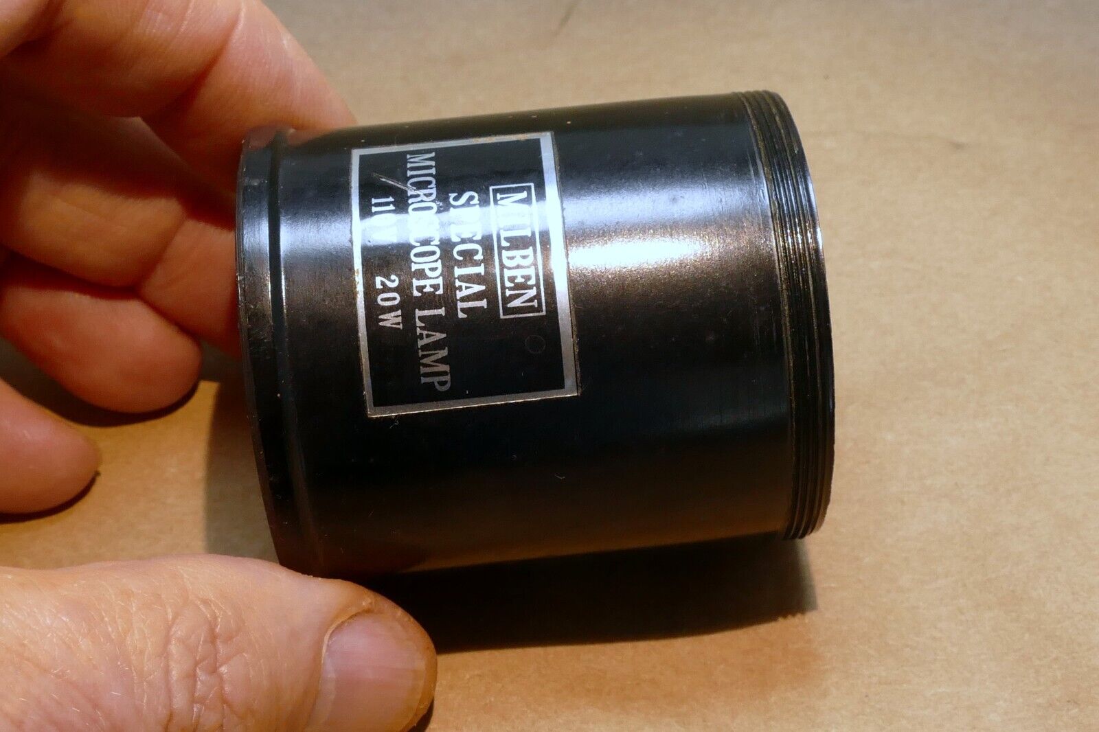 Milben Special Microscope lamp 110V 20W illuminator w/ yellow filter