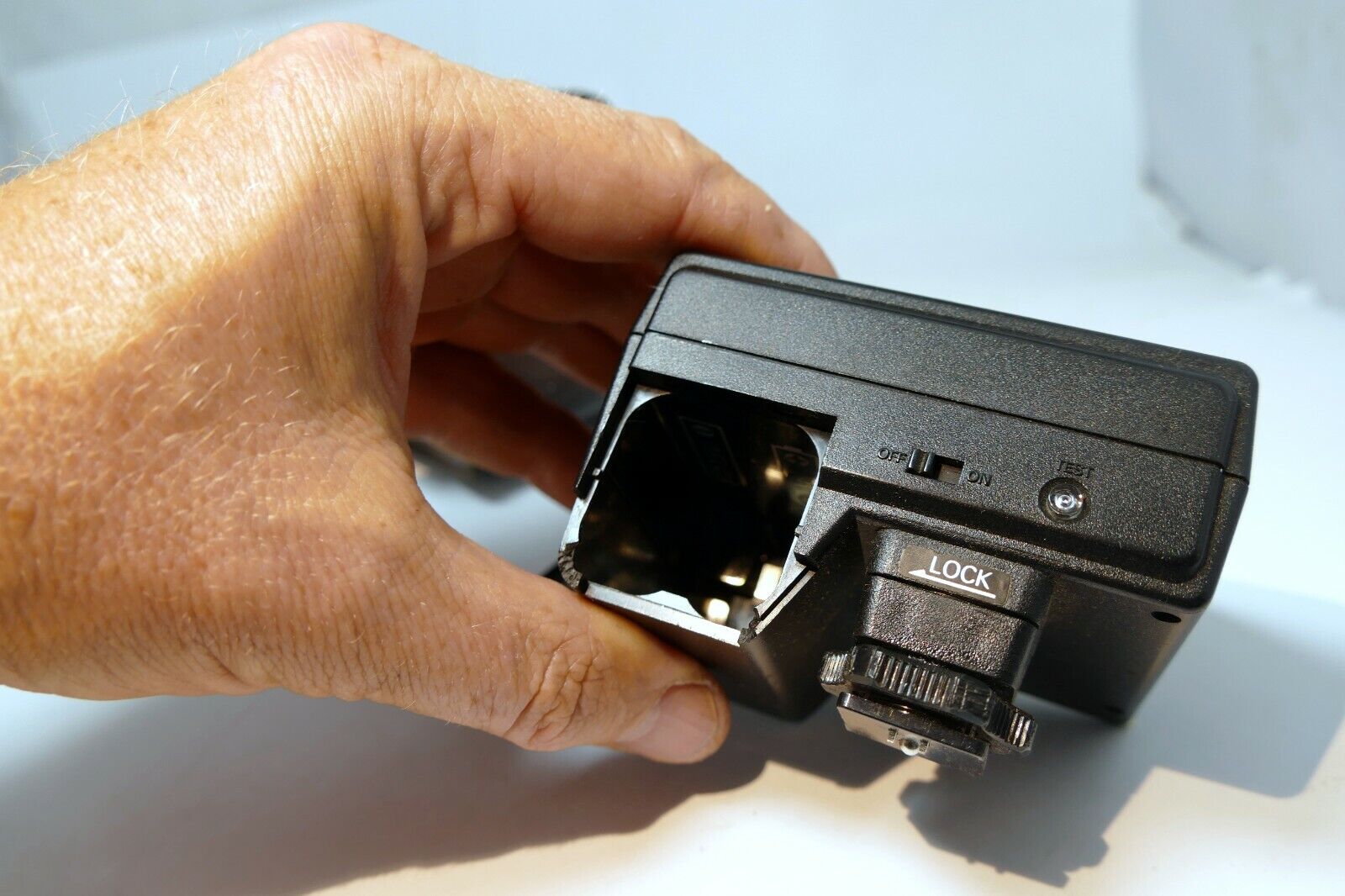 Konica X-24 Flash - AS IS for parts damaged battery door