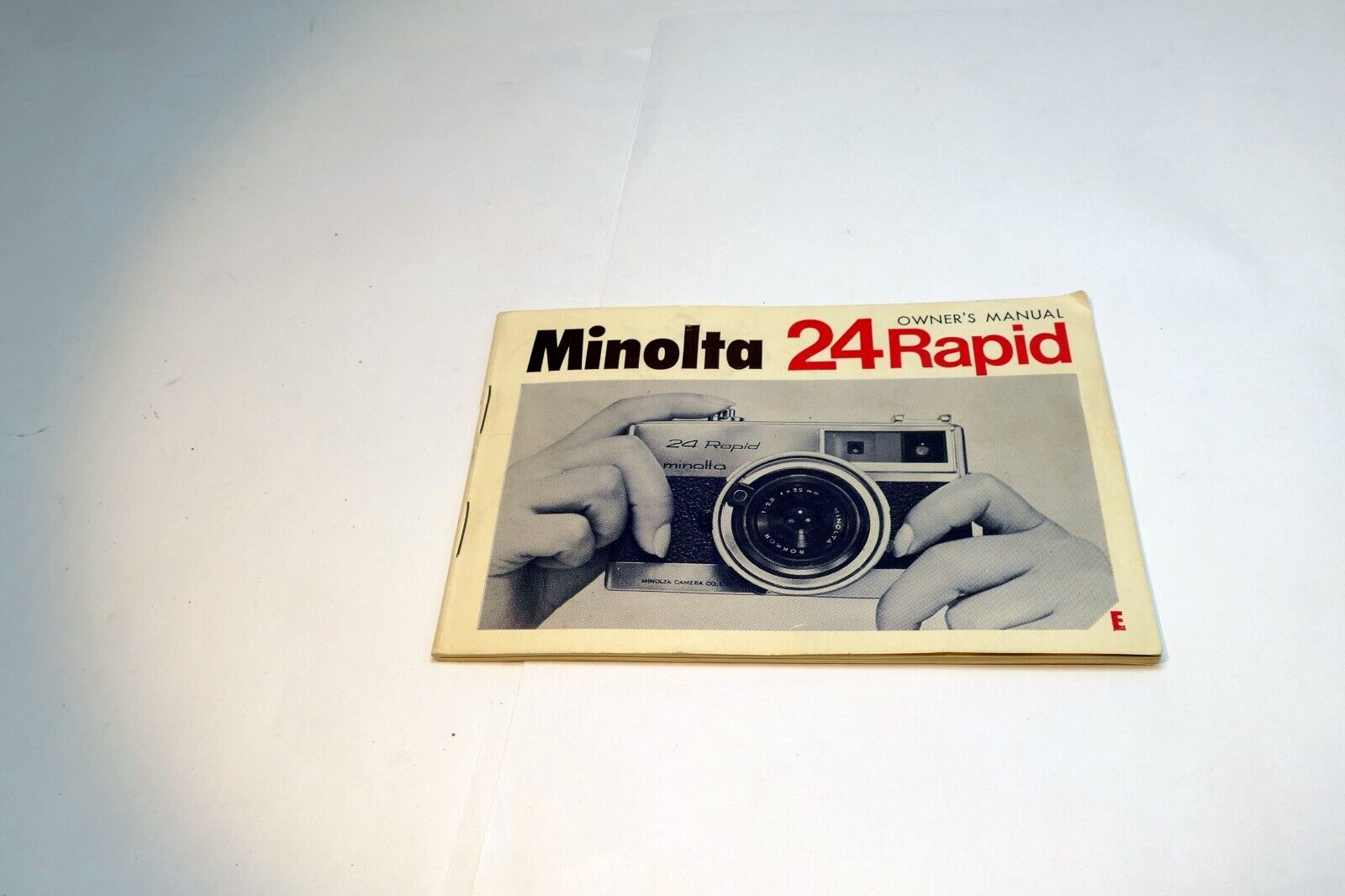 Minolta 24 Rapid  rangefinder Camera  Instruction Owners Manual  Guide English E