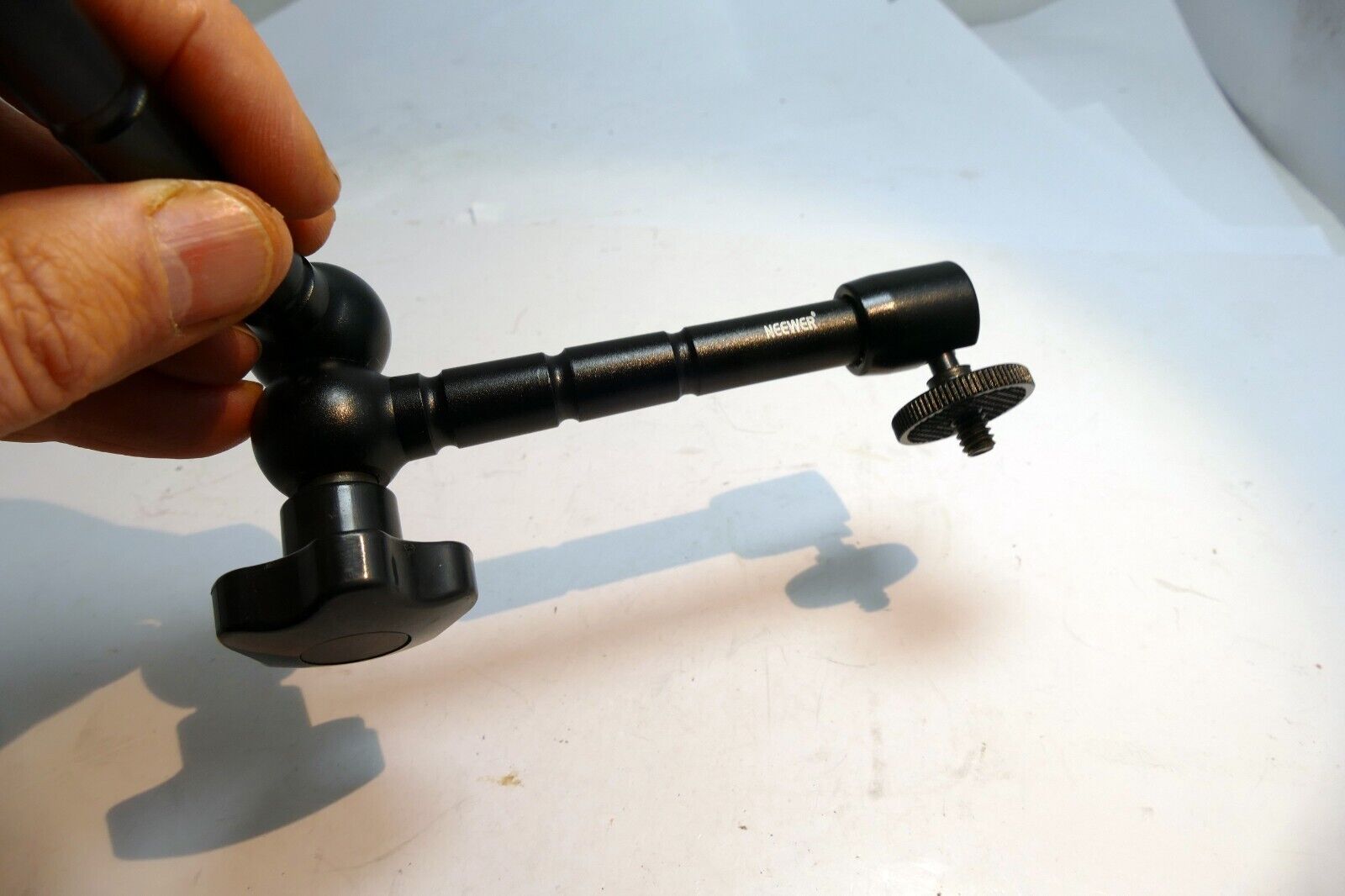 Neewer LED Tripod handle adapter for Light 5" Pivot Arm with Clamp for camera