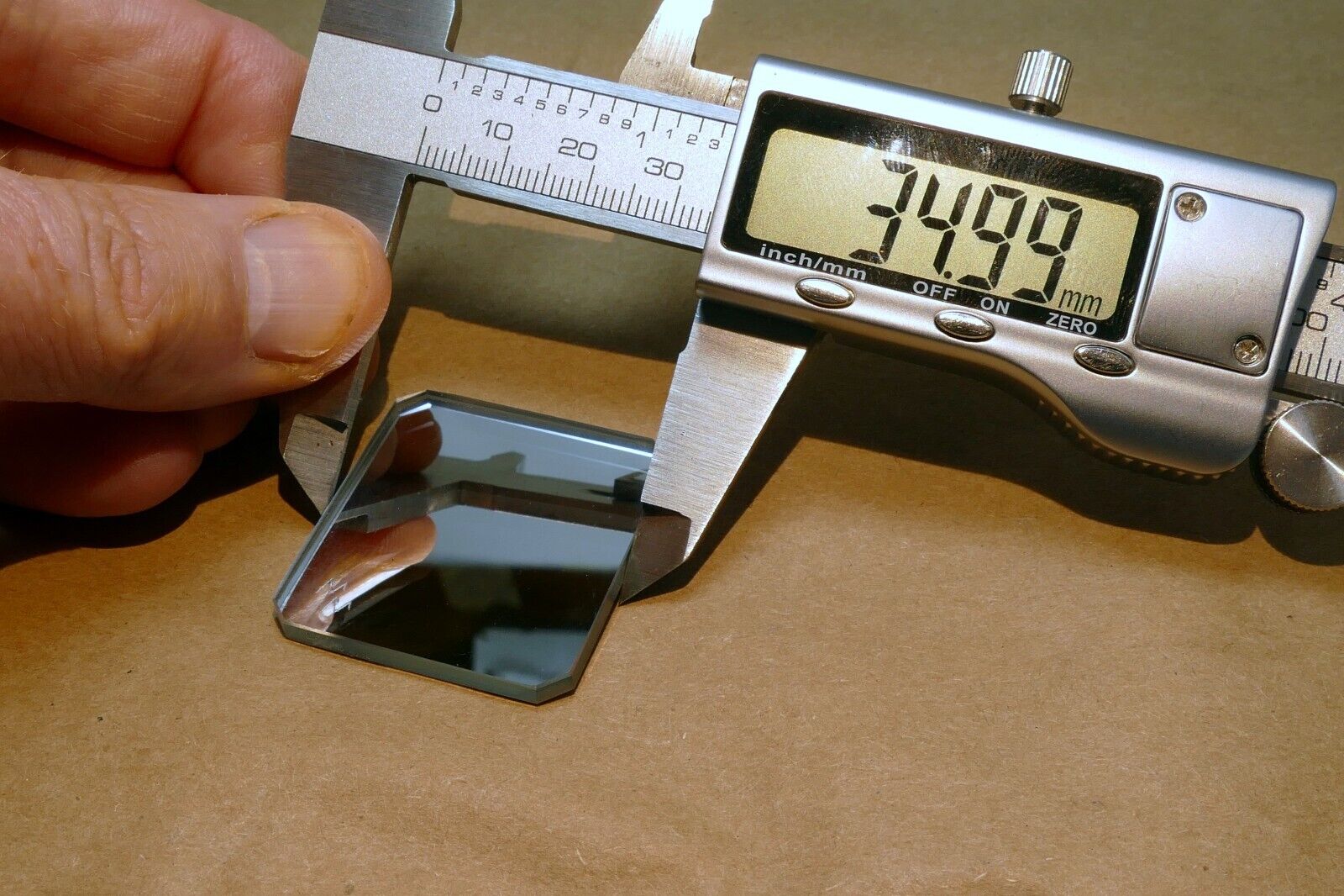 1.5" Diameter 0.12" thick First Surface Mirror Optical flat