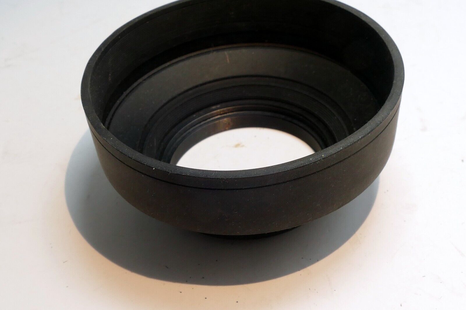 58mm double Threaded Rubber  Lens Hood Shade wide angle and telephoto 3-way