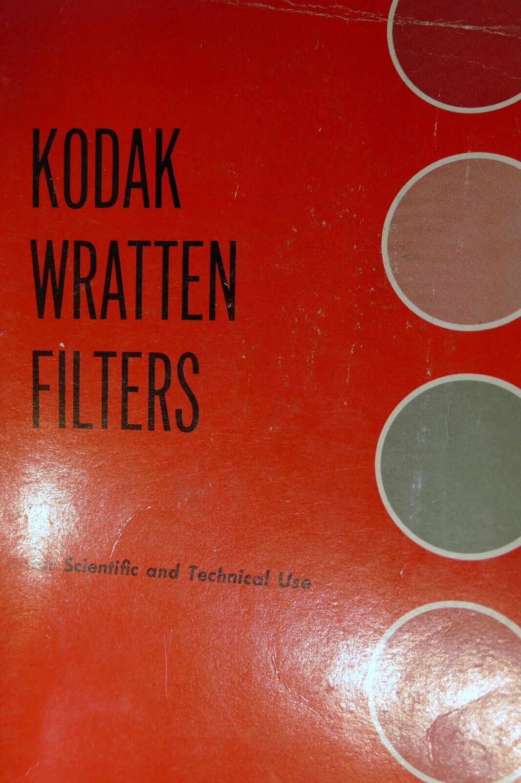 Kodak Wratten filters Photo Guide Brochure for Scientific, Technical use 1957 EN
