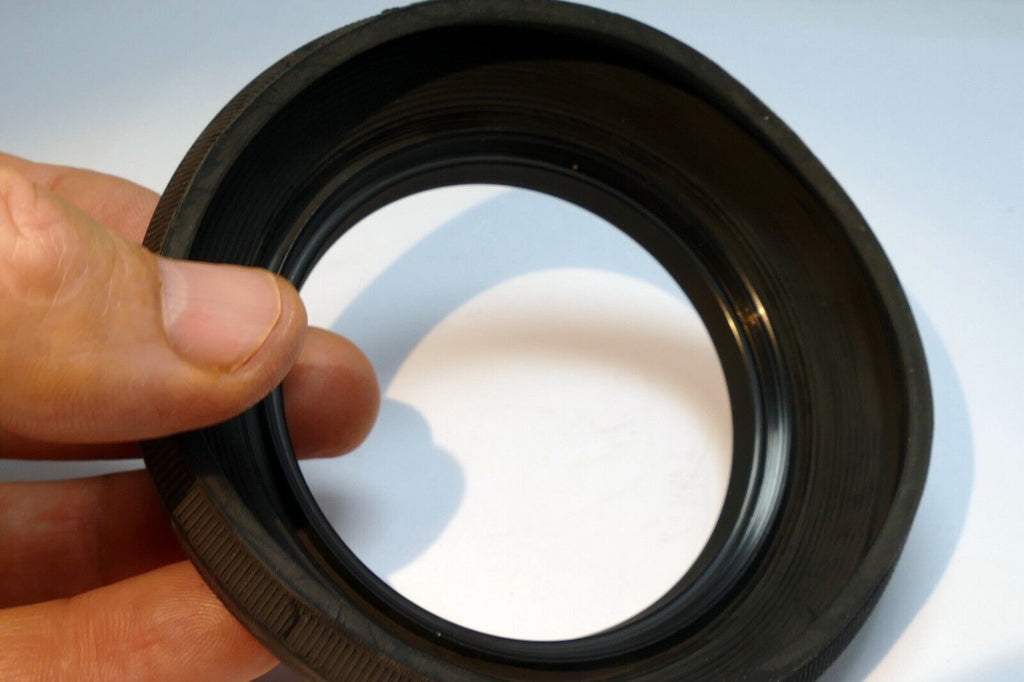72mm Rubber Lens Hood Shade  double  threaded - poor condition soft rubber