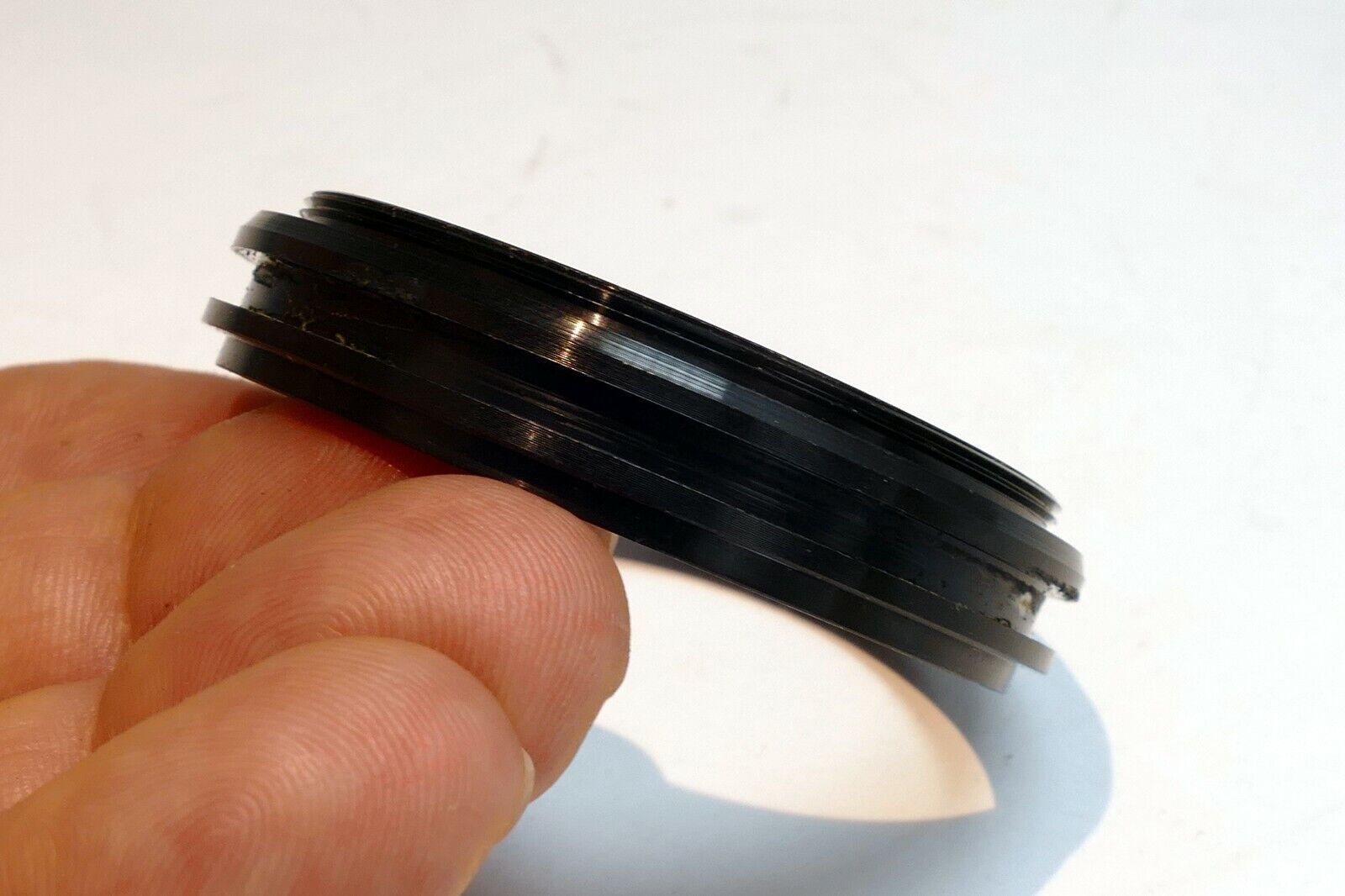 49mm to 49mm Step-up ring Metal double threaded for lens hood  (missing rubber)