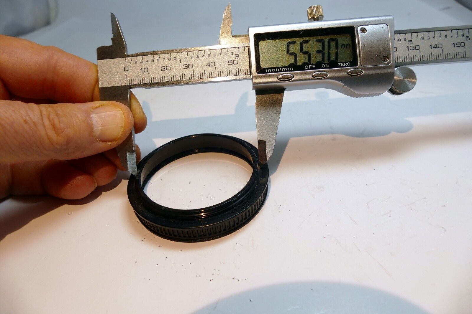 54.5mm to 54mm OD Plastic lens  adapter ring step-up