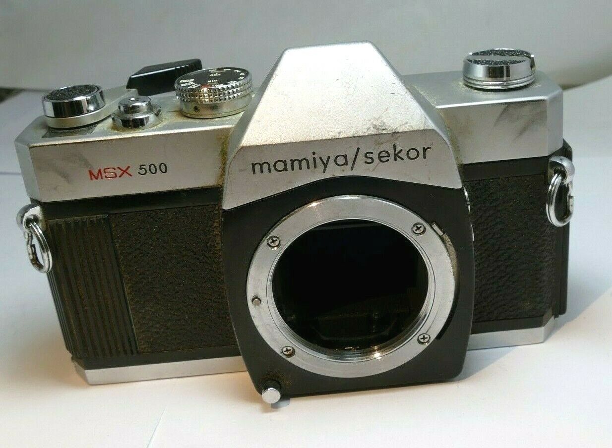 Mamiya MSX 500 SEKOR 35mm SLR Film Camera Body Only - AS IS for PARTS REPAIR