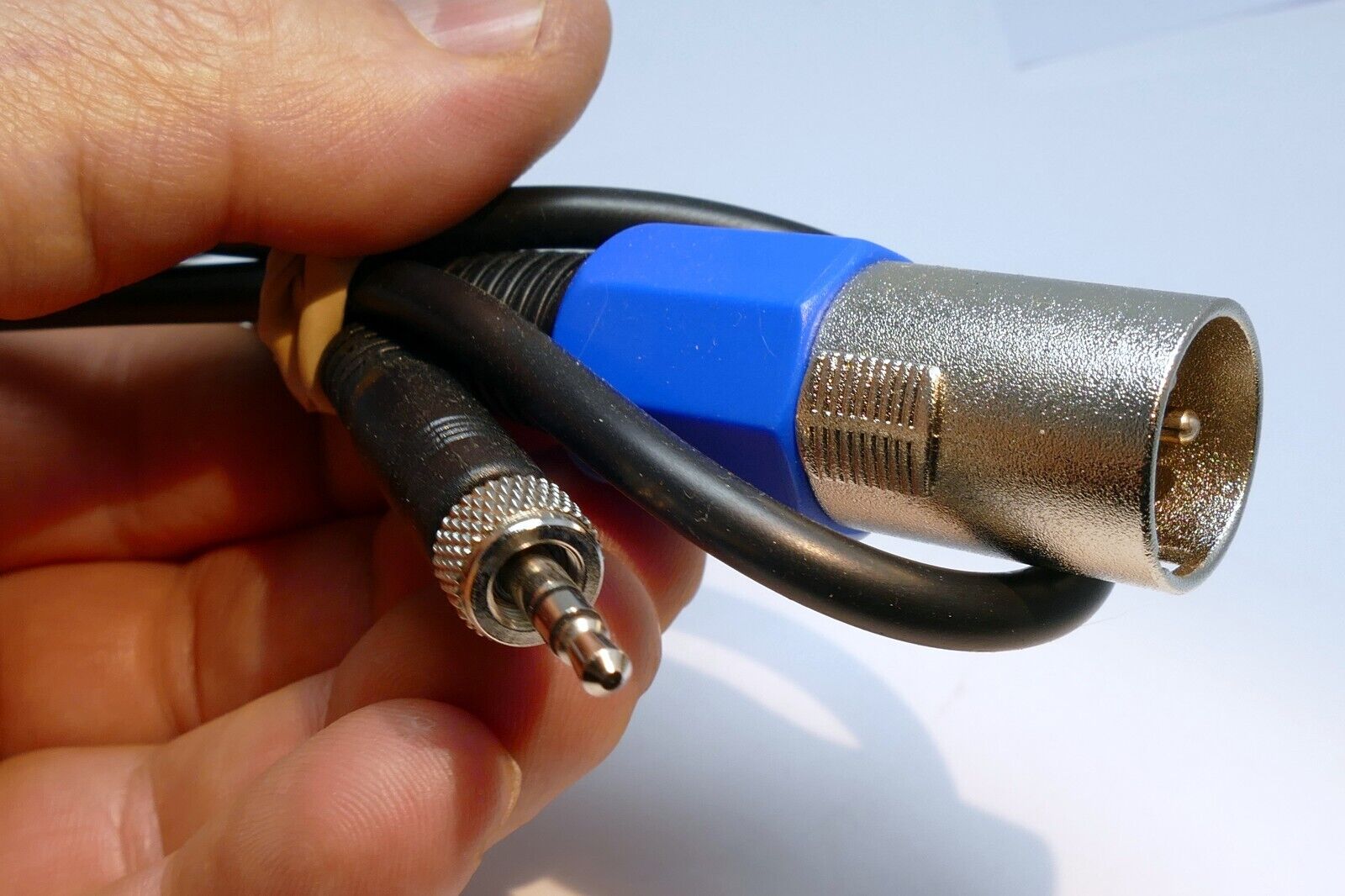 3 pin XLR M-F Male to 3.5mTRS  Audio Cable  1 feet extension adapter Low Noise