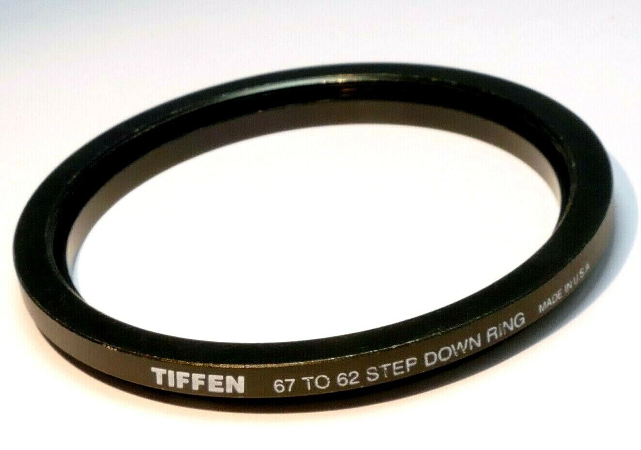 67mm to 62mm step down adapter ring for lens filter threaded double made in USA