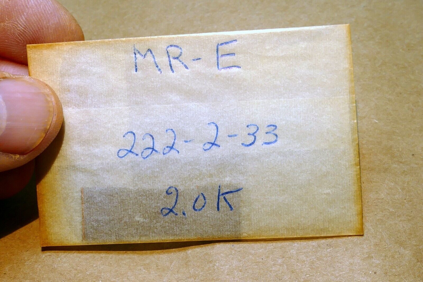 MR-E # 222-2-33 2.0K for  resonance microscope