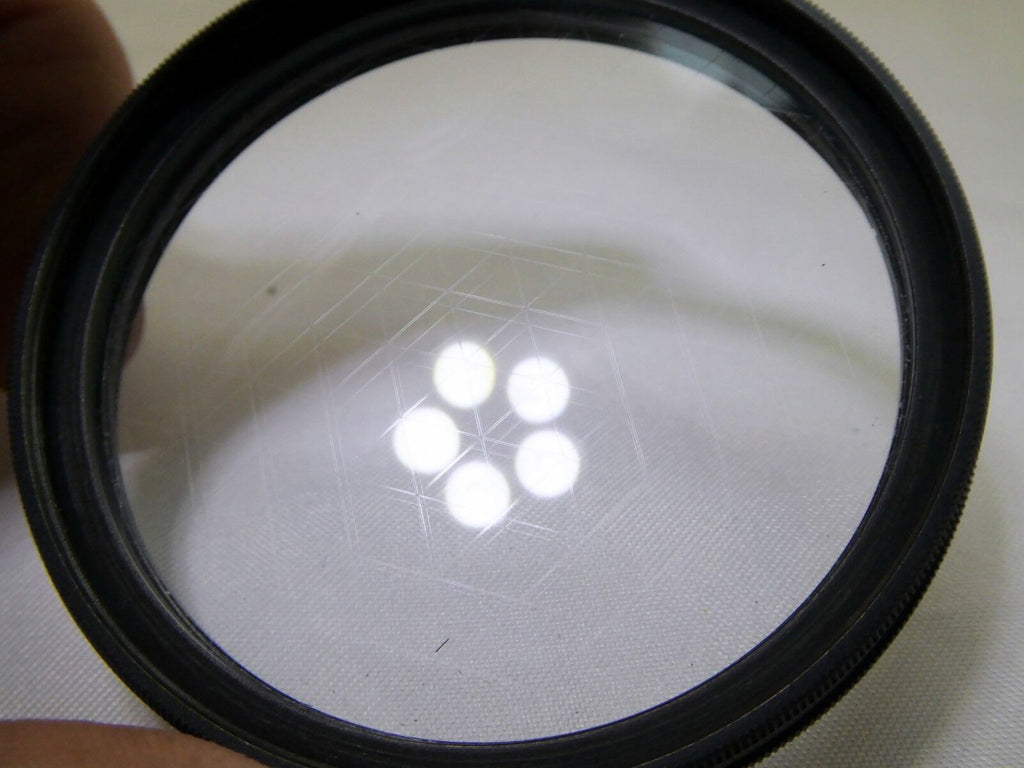 Adjustable angle 6 Star Cross Screen CS 55mm Lens Filter  rotating rim