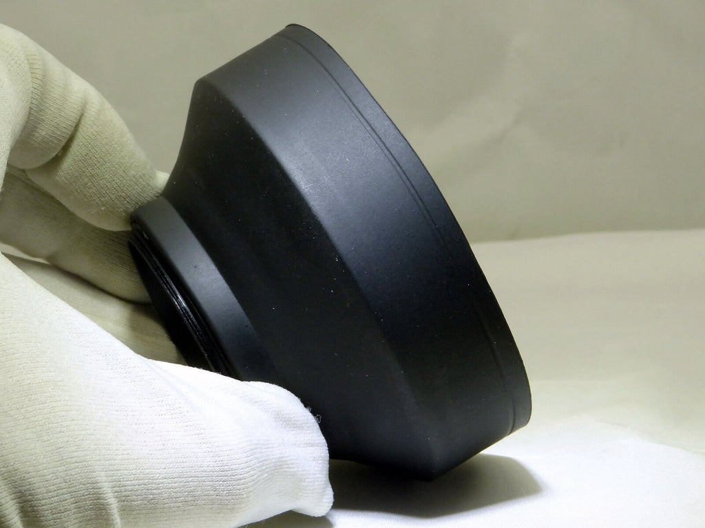 55mm Collapsible Rubber Lens Hood 2-Way Wide Angle 28mm Telephoto 105mm 135