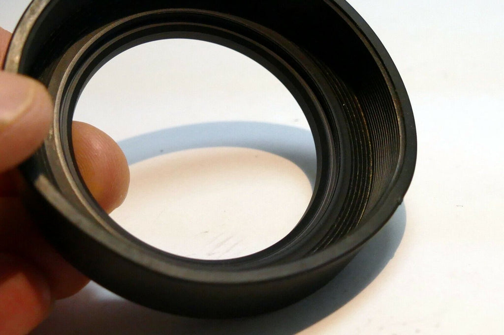 Rigid 49mm rubber lens hood shade for medium telephoto 85mm 100mm  lenses