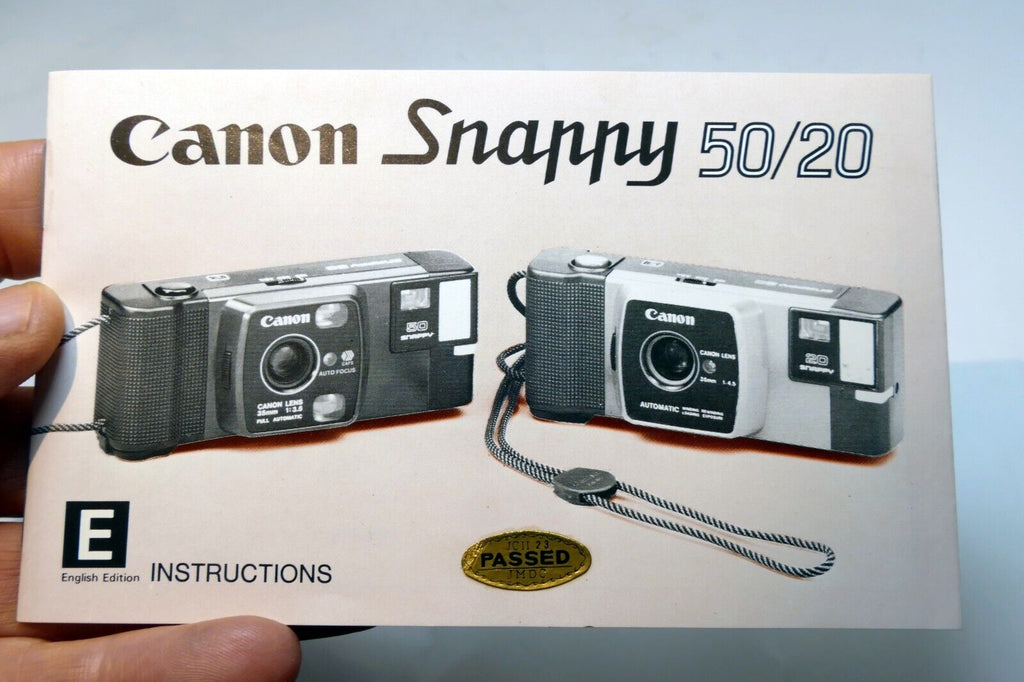 Canon Snappy 50/20 Film camera manual  Instruction Guide E English original