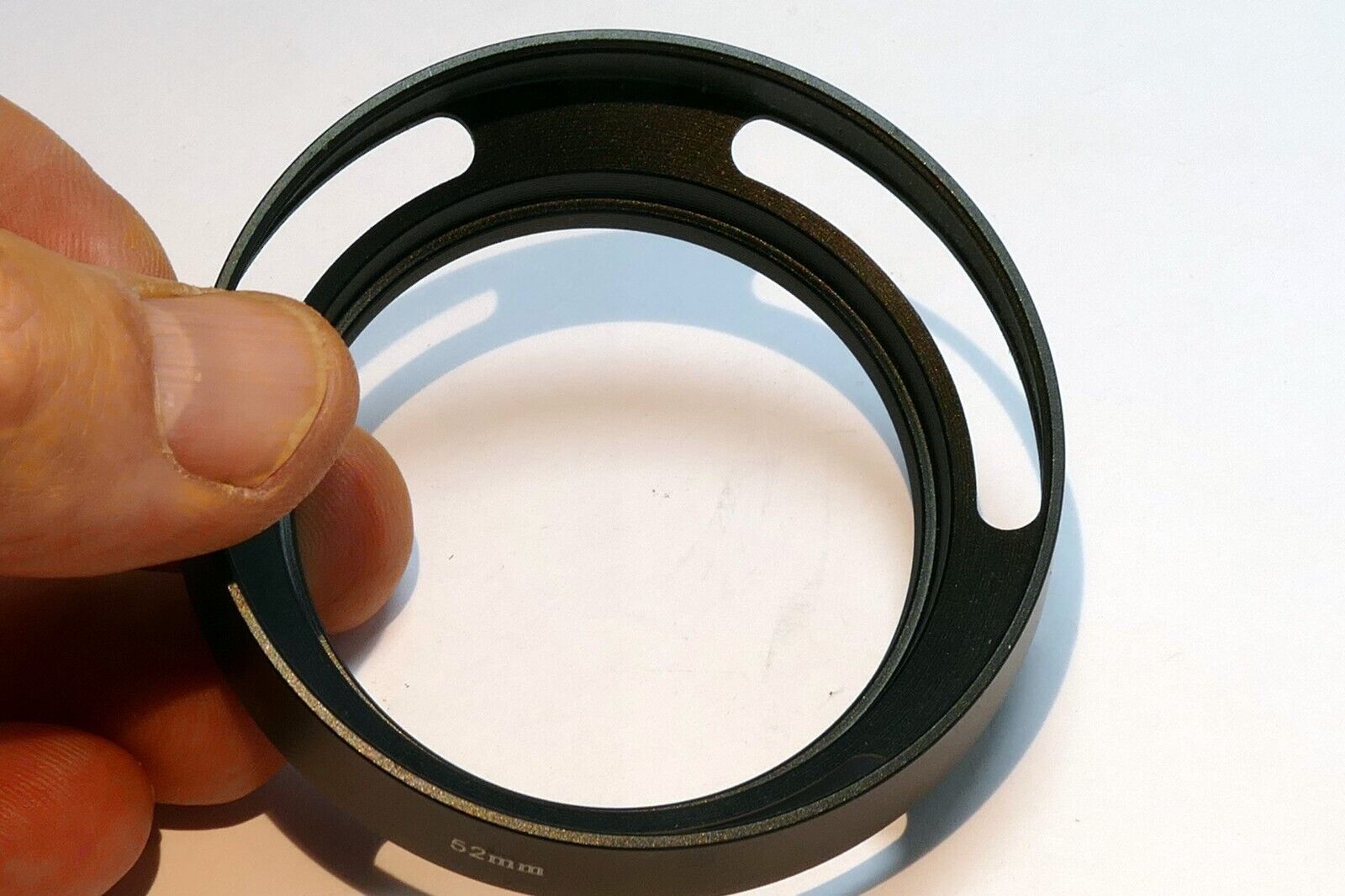 52mm  Lens hood shade Metal vented double threaded (58mm front female)