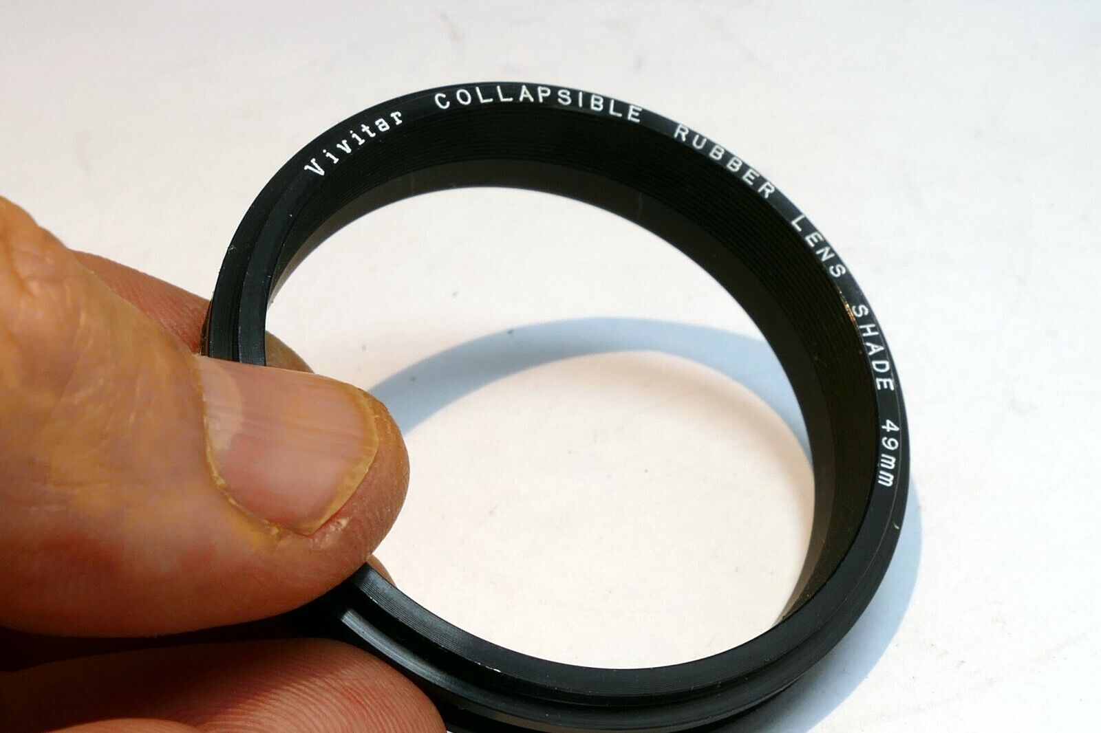 49mm to 49mm Step-up ring Metal double threaded for lens hood  (missing rubber)