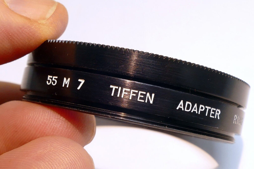 Tiffen 55mm to series 7 VII Filter 54mm ring adapter w/ retaining ring set USA