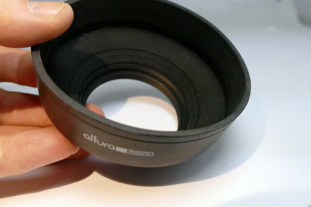58mm rubber lens hood shade for normal Telephoto 3-qay
