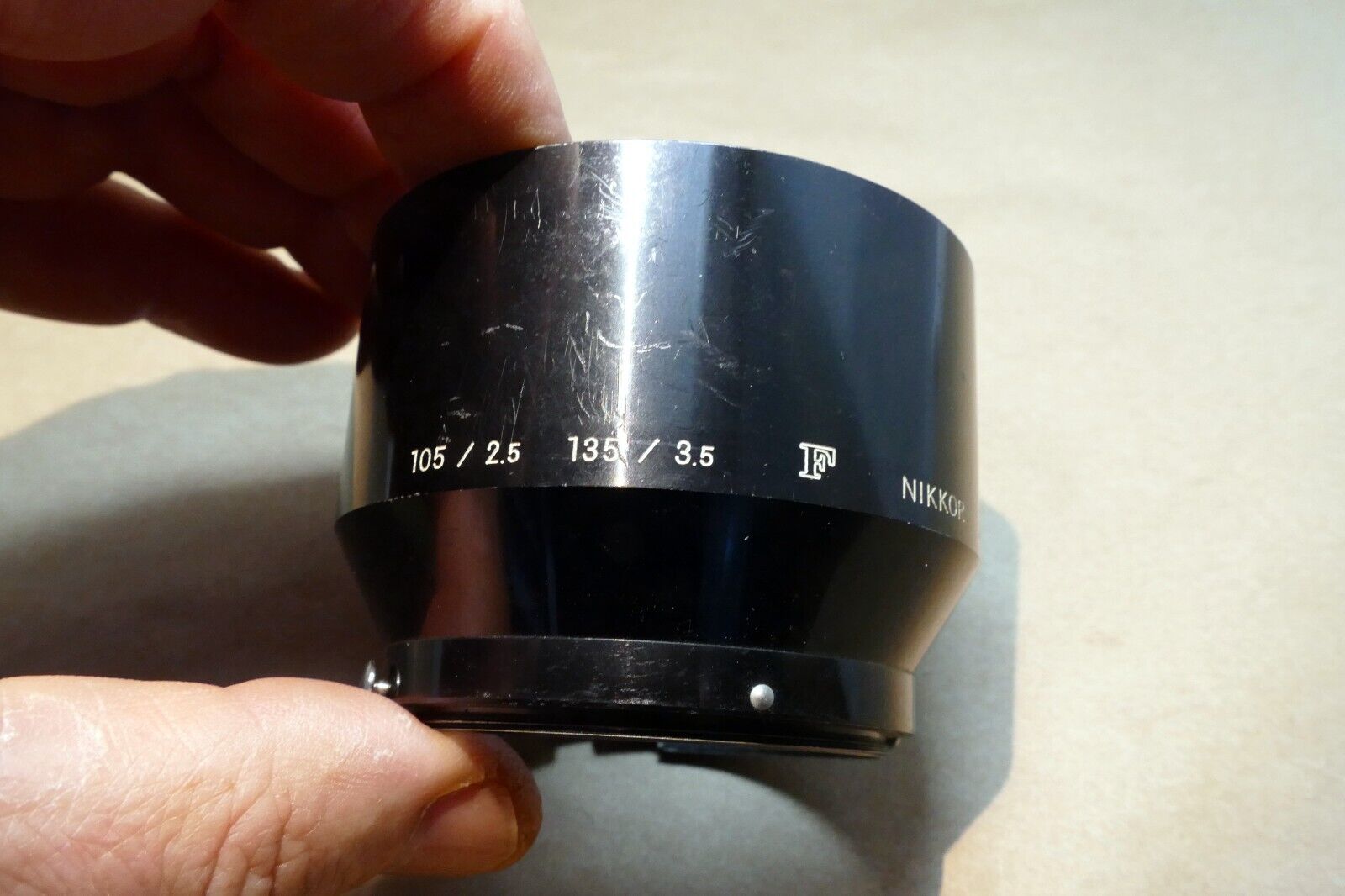 Nikon F Nikkor  Lens Hood Shade for  52mm rim  105mm f2.5 10.5cm f2.8 f4 micro