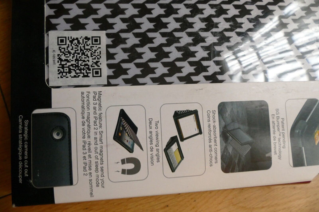 Cyber Acoustics Apple iPad 2, 3 Carrying Folding Case Portfolio  IC-1053HT - NEW