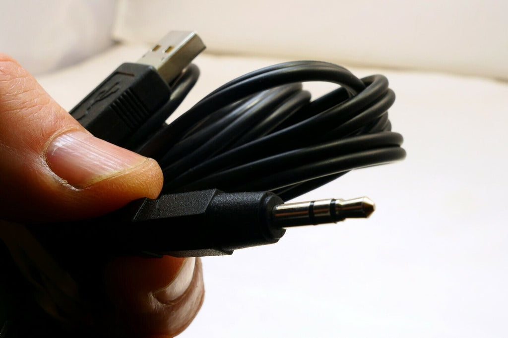 Nikon Audio RCA cable to 3.5mm for camera and USB cable