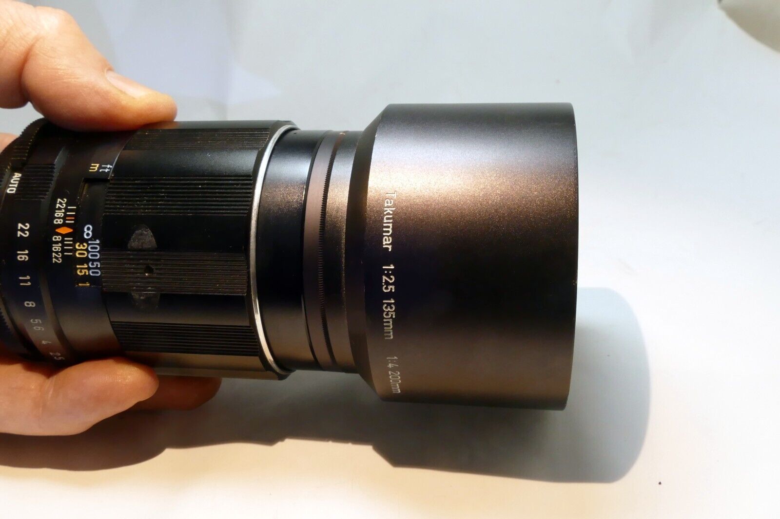 Pentax 58mm Lens Hood Shade Metal for Asahi Takumar M42 135mm f2.5 Threaded