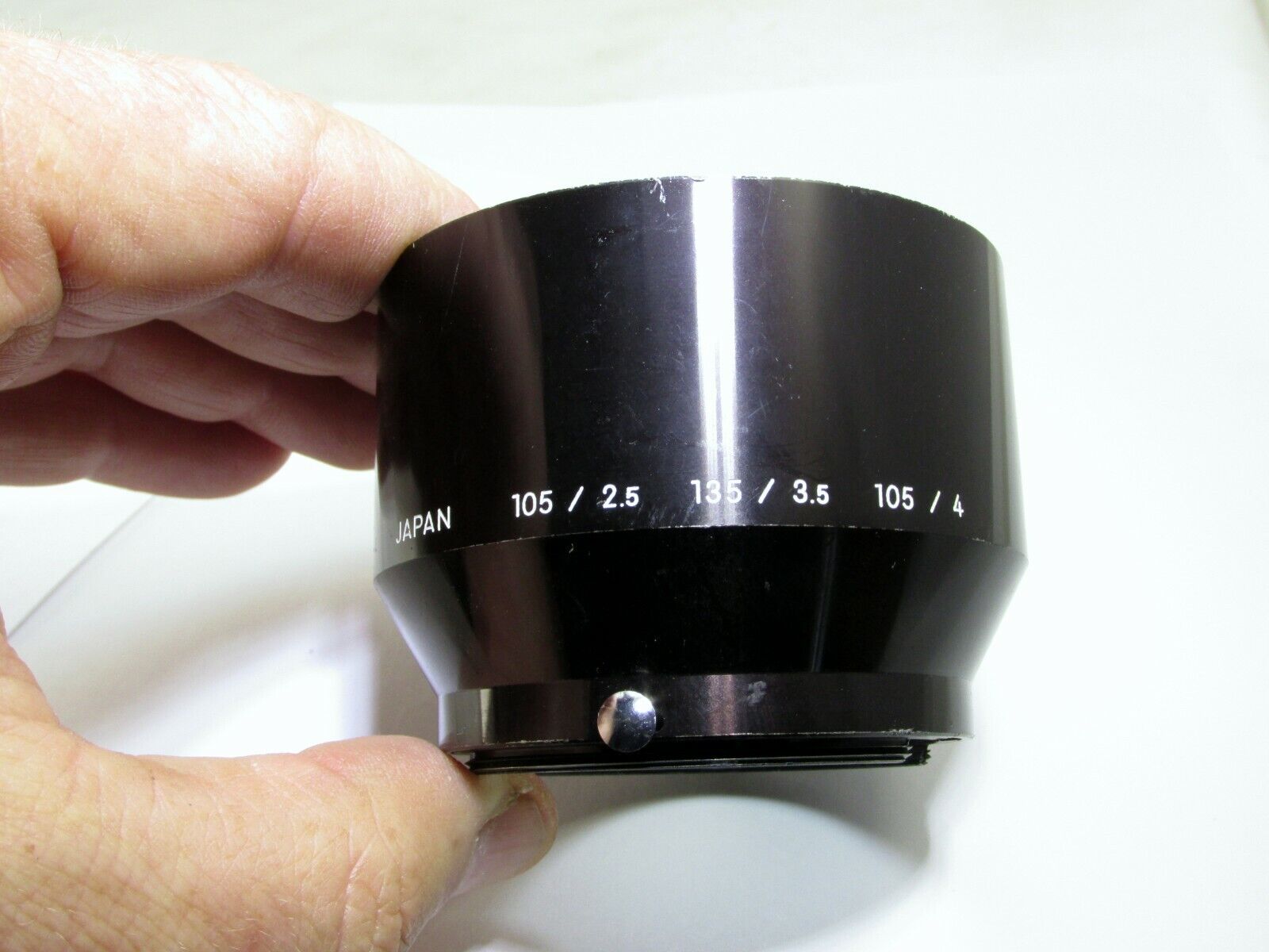 Nikon HS-4 Hood Shade Metal clip on for 135mm f3.5 85mm f2.0 Ai Ai-s Nikkor
