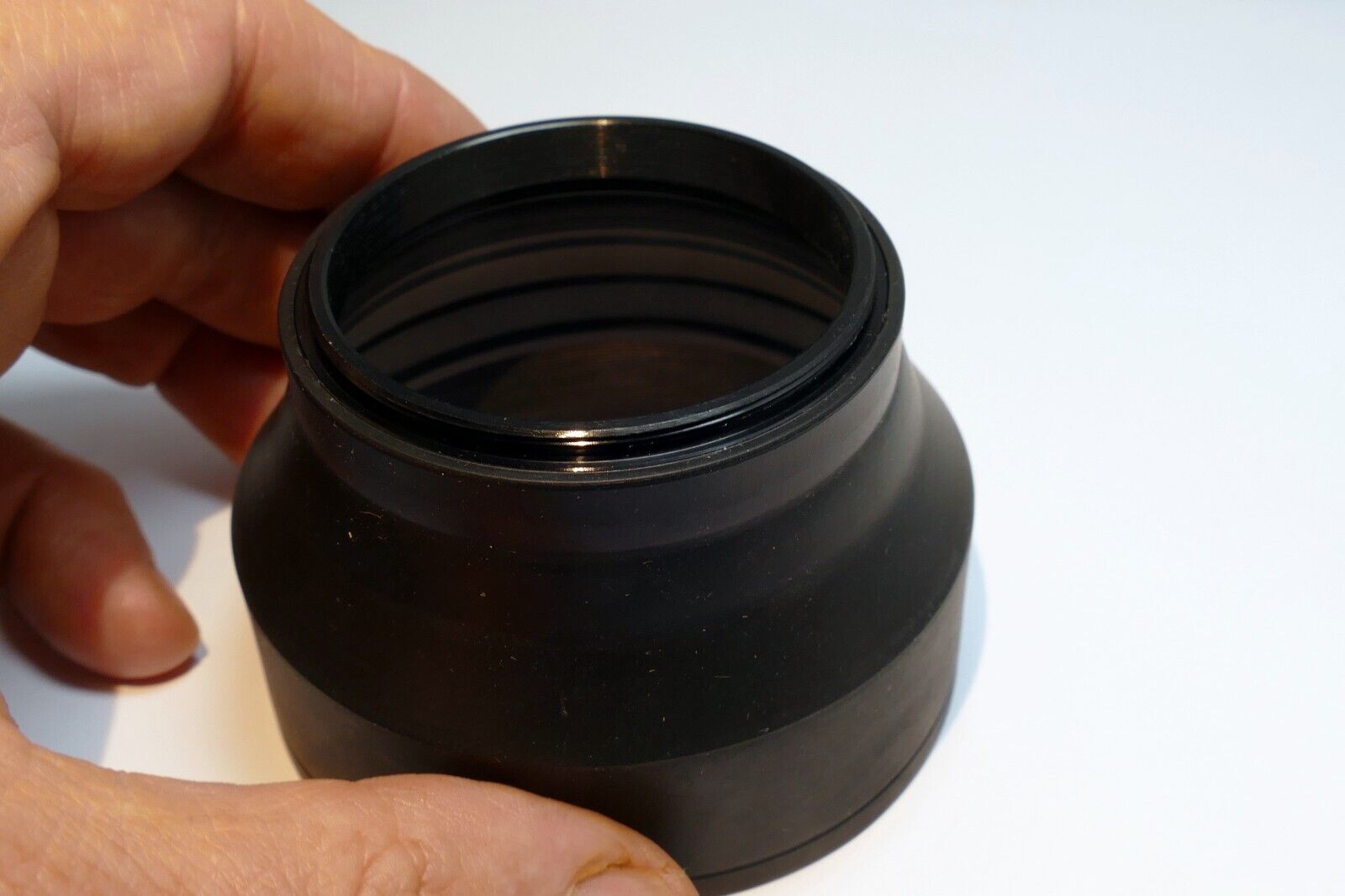 52mm Rubber Lens Hood Shade collapsible 3-way wide angle and telephoto