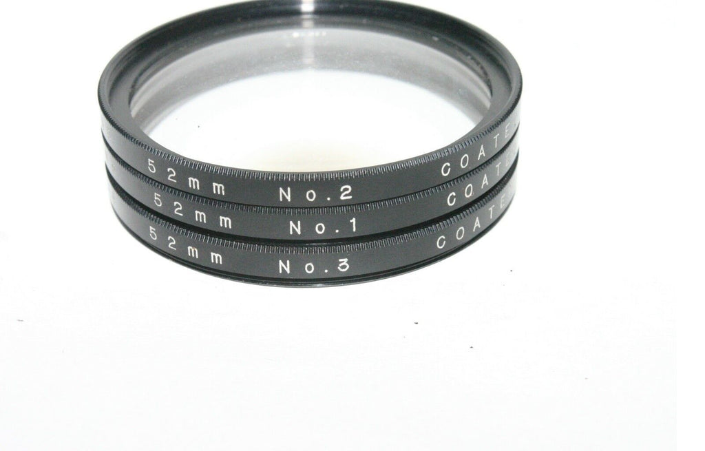 P&B 52mm Coated Close-Up No. +1/ +2/ +3 Lens Set Kit Macro  6201055