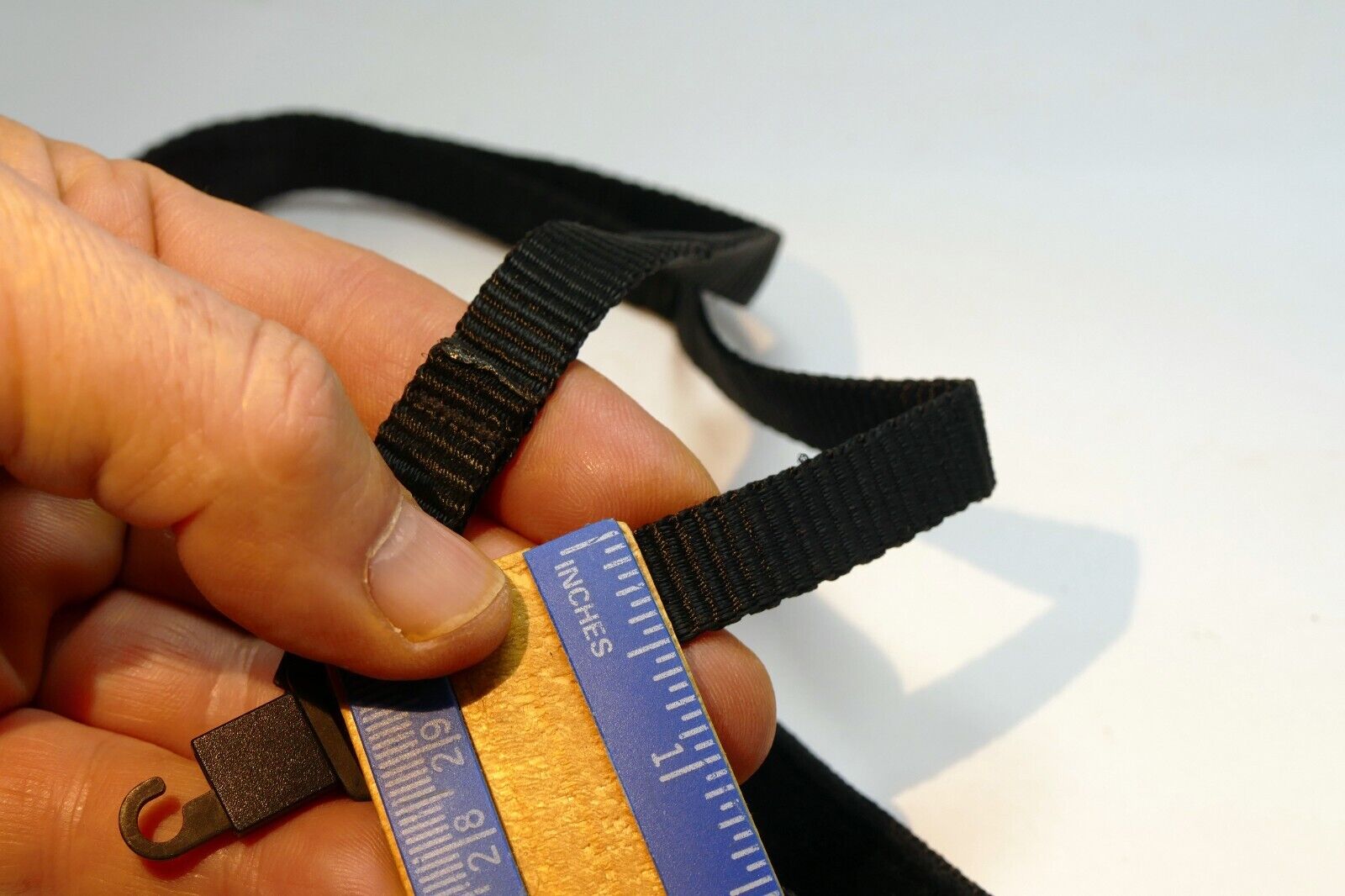 Camera Neck Strap Black snap on type with plastic hooks