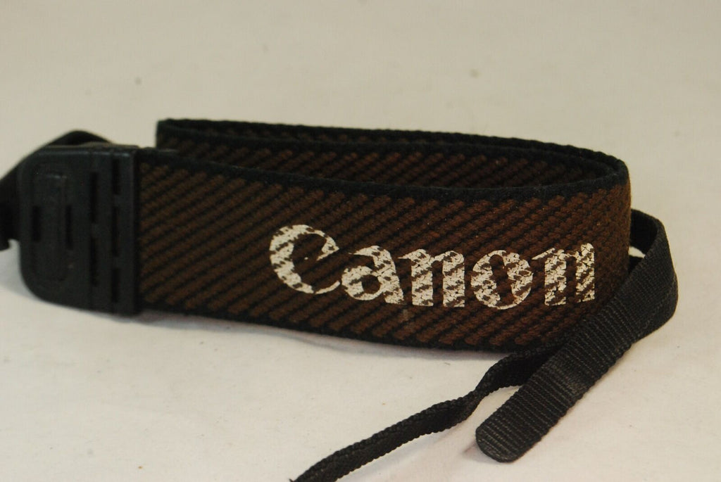 Canon EOS Brown Genuine Shoulder Neck Strap 1 1/2" Wide 23" Length  S3106015