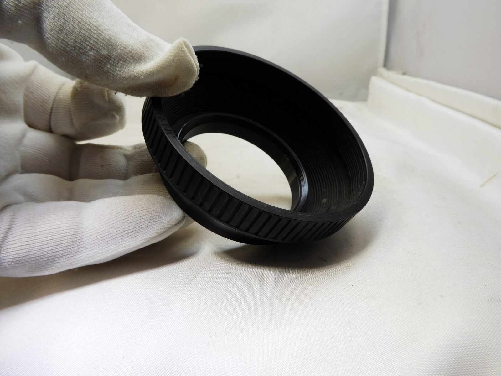 52mm Rubber Lens Hood with plastic rim  made in Japan with threads in the front